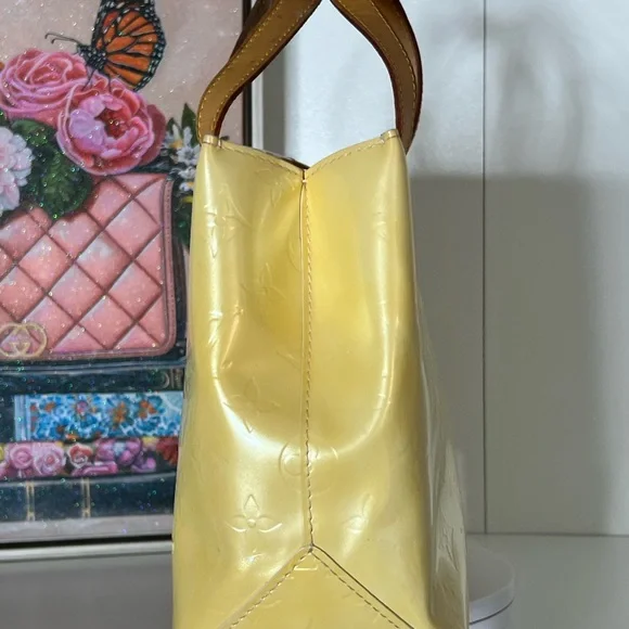 🔥🔥Louis Vuitton Cream Monogram Vernis Tote - Picture 7 of 12